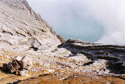 Scenic view of mountain against sky