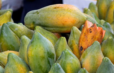 Close-up of fruits for sale in market
