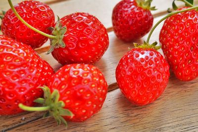 Close-up of strawberries