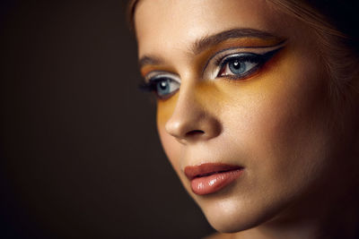 Close-up of young woman