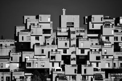 Residential buildings against sky