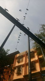 Low angle view of building against sky