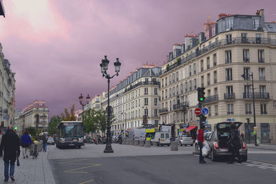 City street with buildings in background