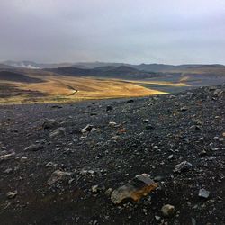 Scenic view of dramatic landscape