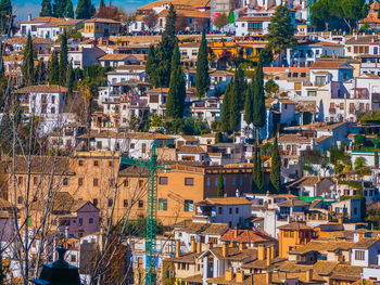 Panoramic view of granada city.