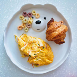 The croissant eggs and the kids - perfect pair