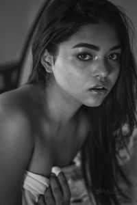 Close-up of young woman