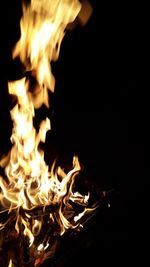 Close-up of bonfire