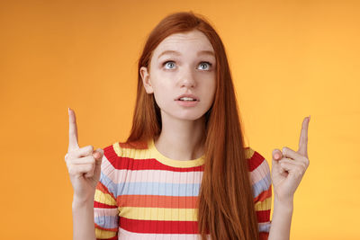 Portrait of smiling young woman