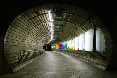 Empty subway station