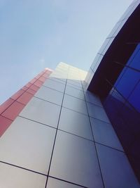 Low angle view of modern building against sky