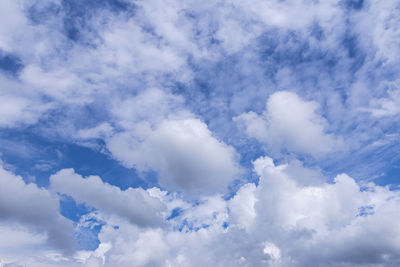 Low angle view of clouds in sky