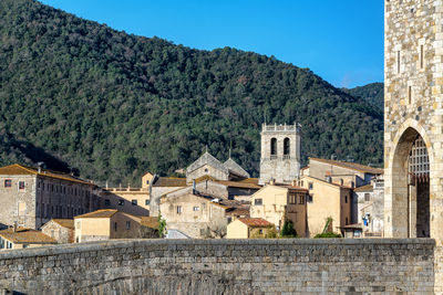 Buildings in a town