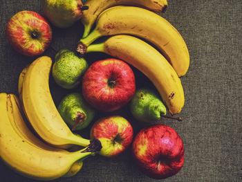 High angle view of fruits