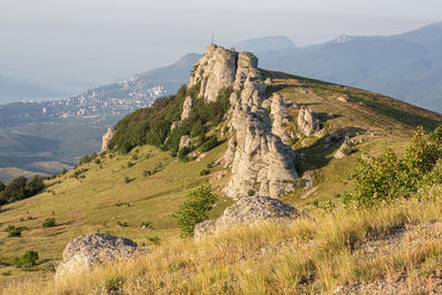 Panoramic view of landscape against sky