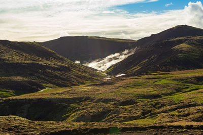 Scenic view of landscape against sky