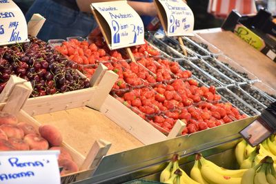 Various fruits for sale in market