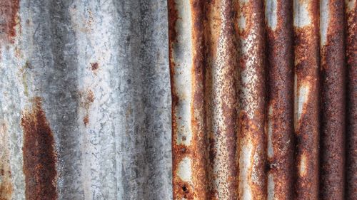 Full frame shot of rusty metal