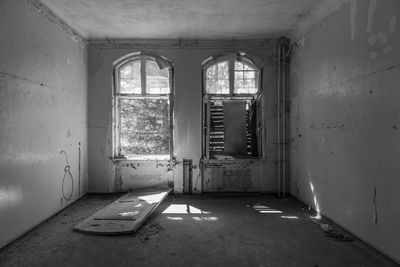 Interior of abandoned house