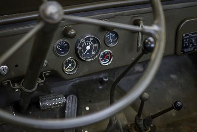 Close-up of vintage car