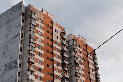 Low angle view of buildings against sky