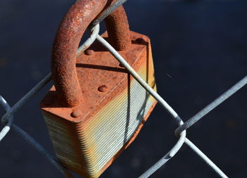 Close-up of rusty metal