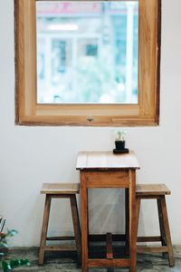 Chairs and table at home