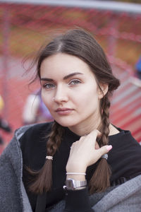 Portrait of beautiful woman