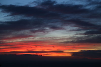 Scenic view of dramatic sky