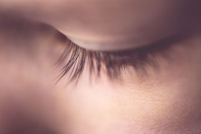 Close-up portrait of young woman