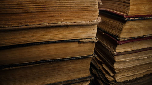 Full frame shot of books