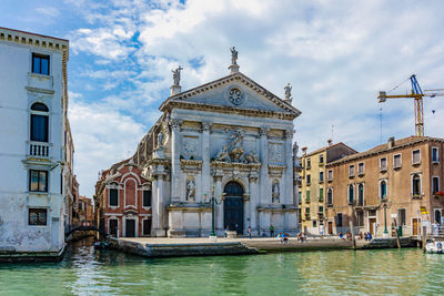 Boats in canal