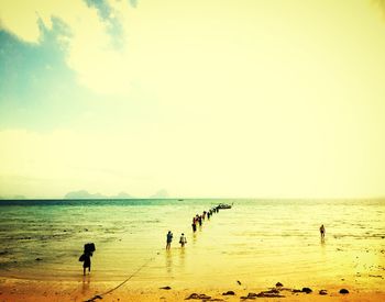 People on beach