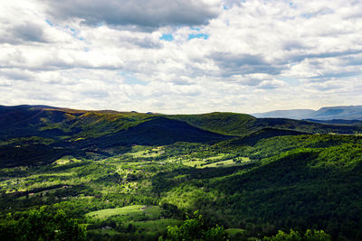 Scenic view of landscape against sky
