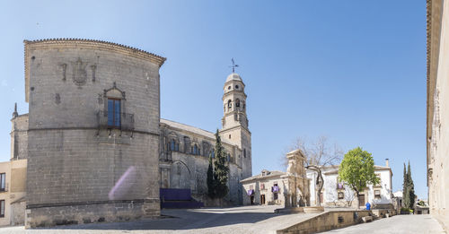 Low angle view of historic building against sky