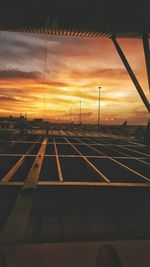 Road against sky during sunset