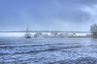 Scenic view of sea against sky