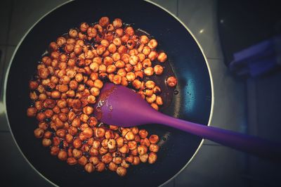 Close-up of caramelized hazelnut