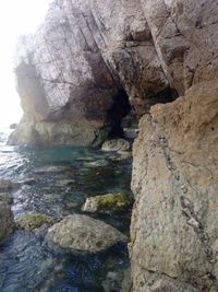 Scenic view of rock formations