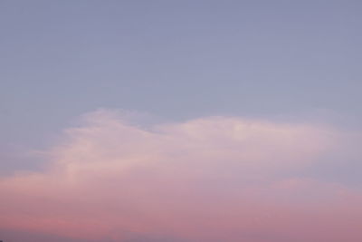 Low angle view of sky during sunset