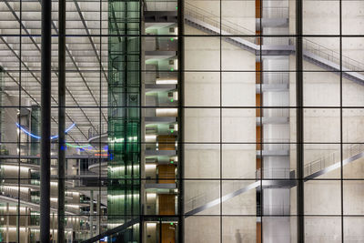 Full frame shot of modern glass building