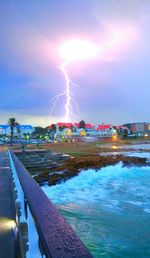 Panoramic view of sky over water