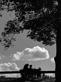 Trees against sky