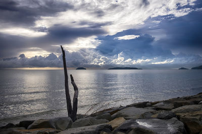 Scenic view of sea against sky