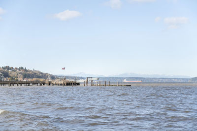 Scenic view of sea against sky