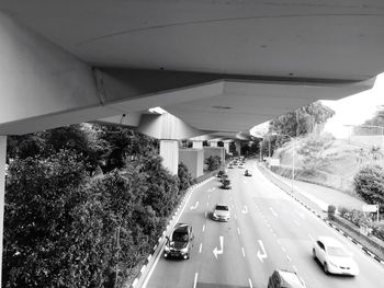 Car moving on road
