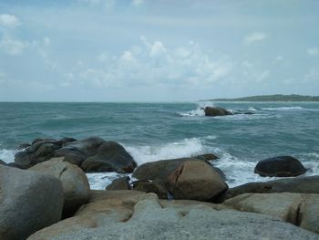 Scenic view of sea against sky