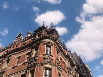 Low angle view of historical building against sky