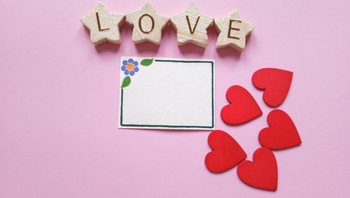 Close-up of heart shape against white background