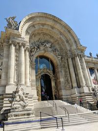 Low angle view of historical building